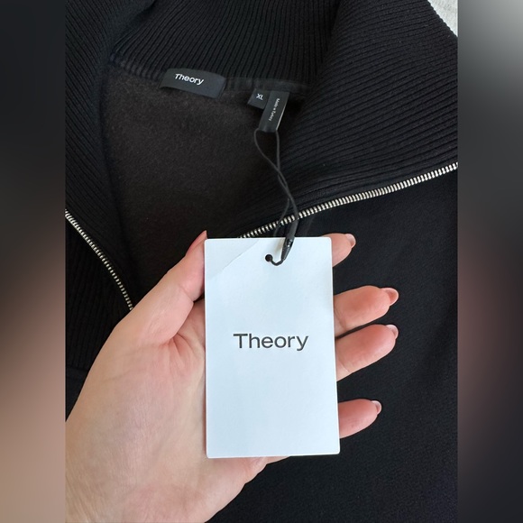 *NWT* Men’s Theory Black Quarter-Zip - Picture 4 of 9